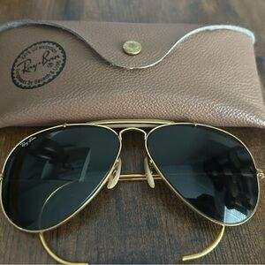 Vintage Ray-Ban Aviator B&L Sunglasses w/ Original Case 58mm